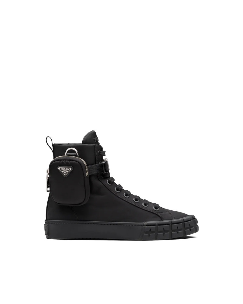 Prada Wheel Re-Nylon Gabardine high-top sneakers outlook