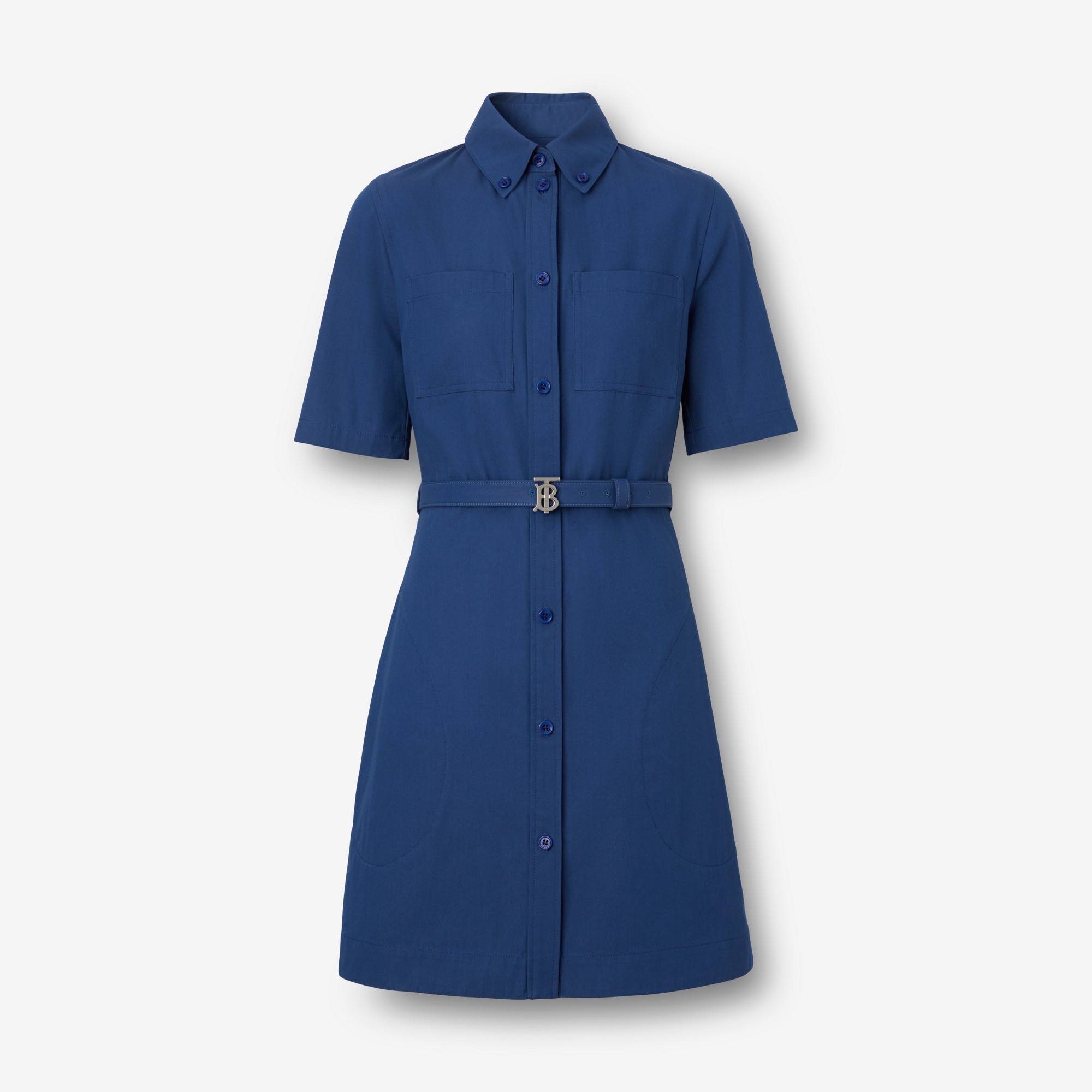 Technical Cotton Belted Shirt Dress - 1
