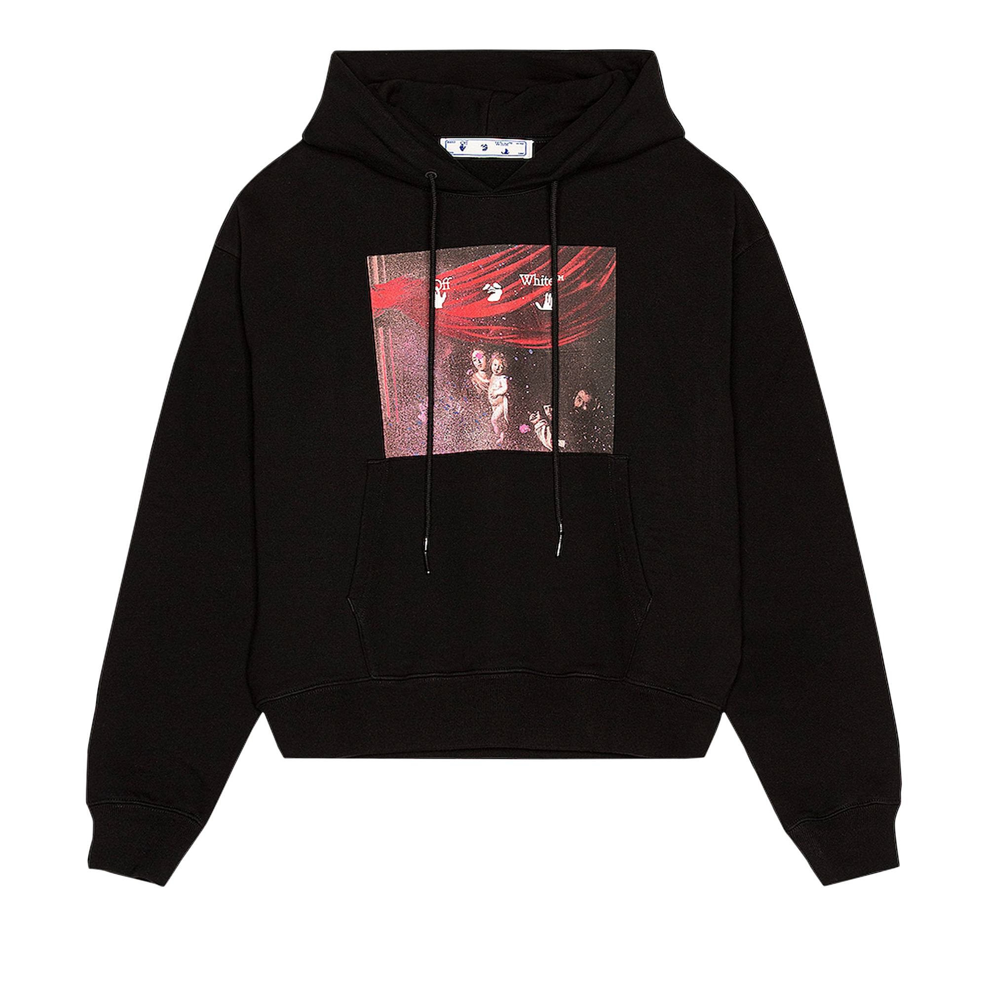 Off-White Sprayed Caravaggio Over Hoodie 'Black/White' - 1