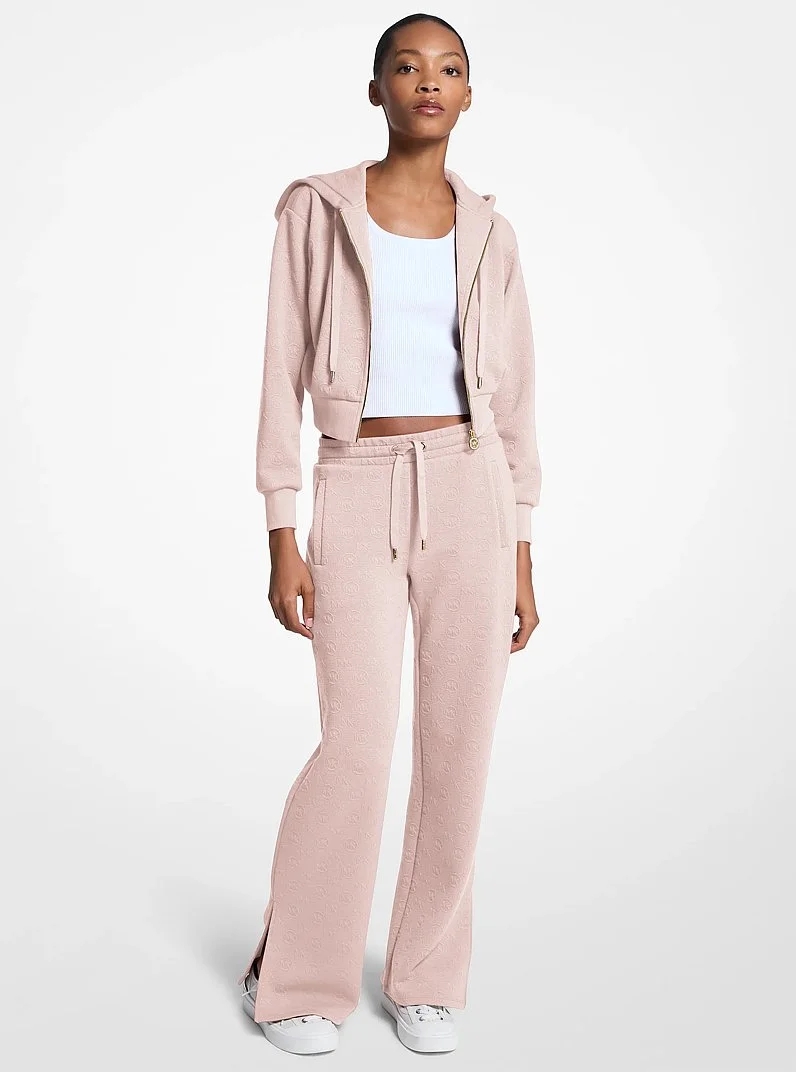 Logo Jacquard Knit Pants - 1