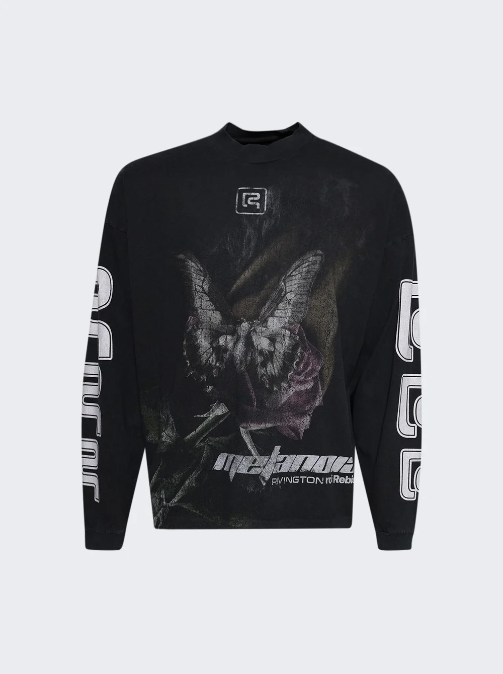 Metamoth Vintage Long Sleeve Tee Jet Black - 1