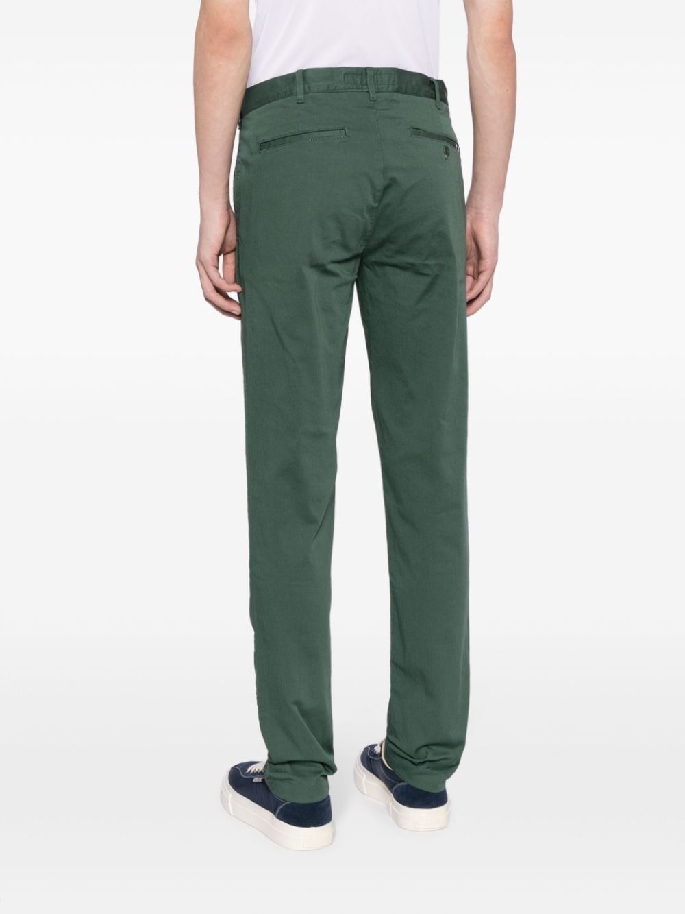 mid-rise slim-cut trousers - 4