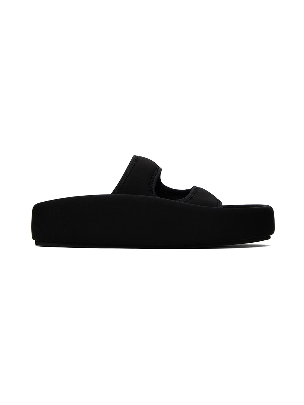 Black Platform Slides - 1