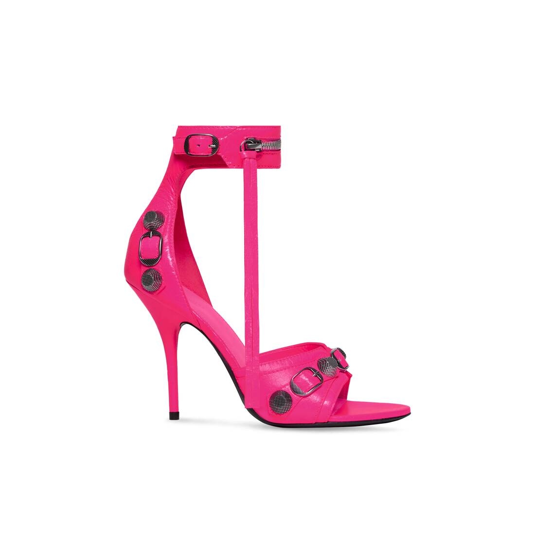 Women's Cagole 110mm Sandal  in Fluo Pink - 1