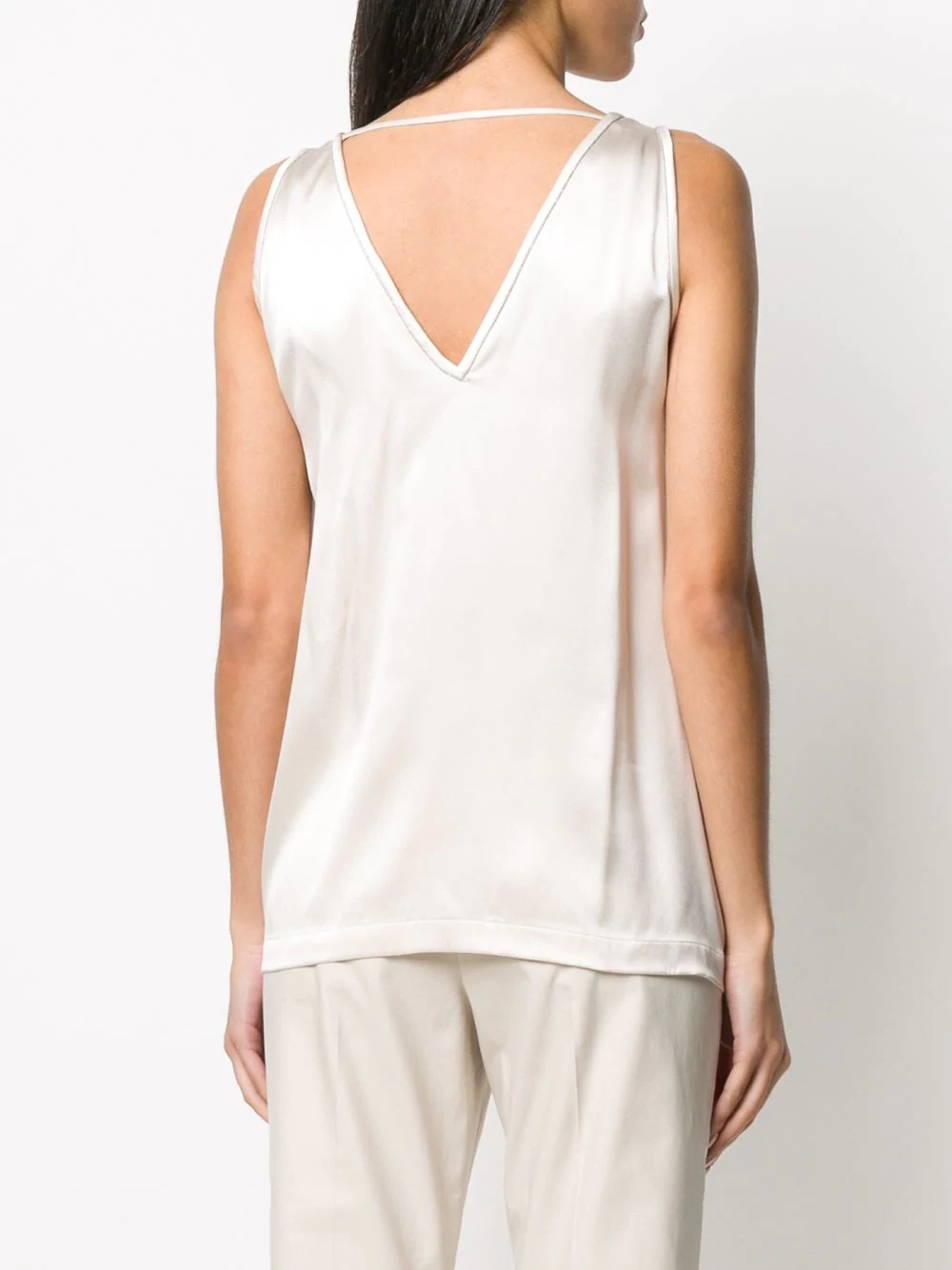 v-neck sleeveless top - 4