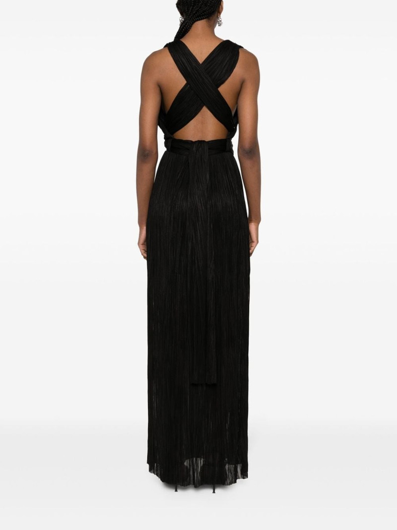 Kim plissÃ© silk maxi dress 4