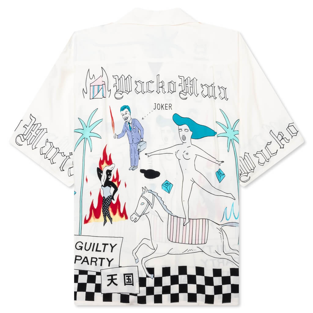 HAWAIIAN S/S SHIRT TYPE-8 - WHITE - 2