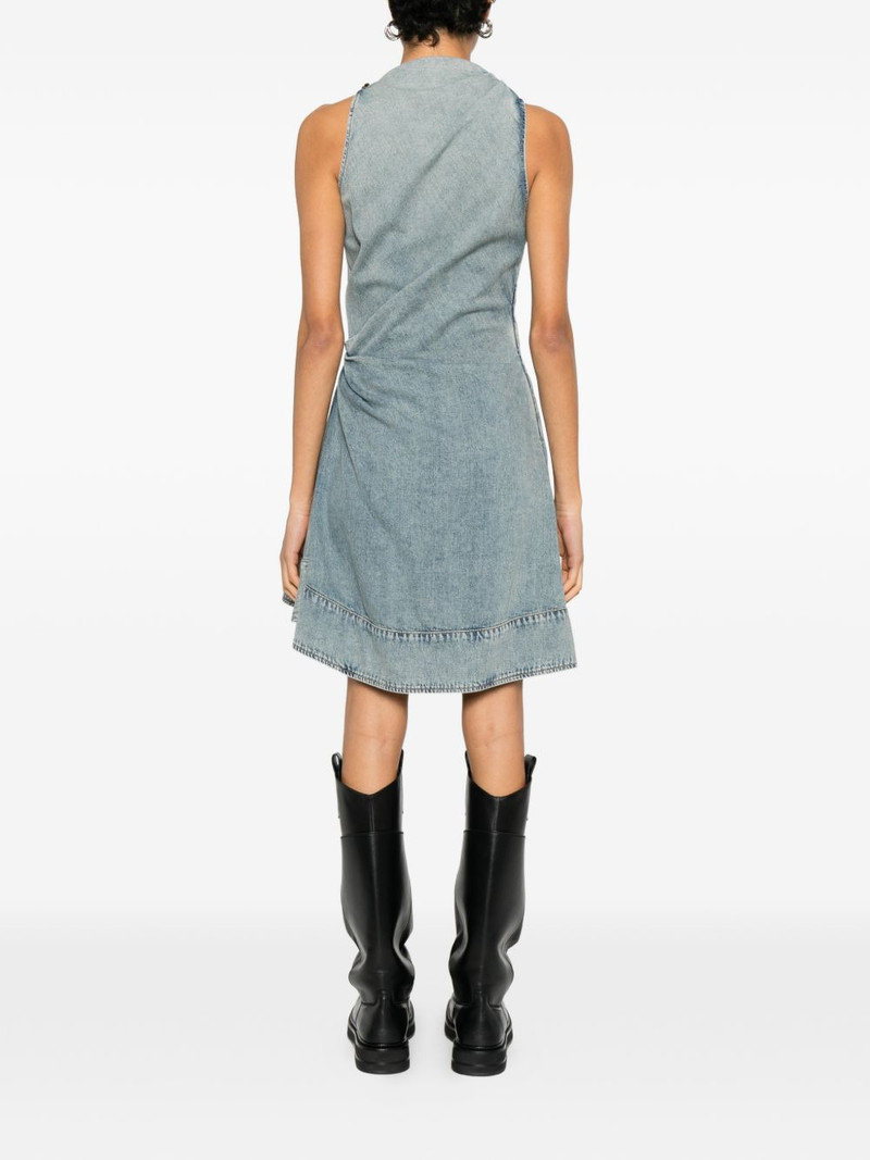 draped sleeveless mini dress 4