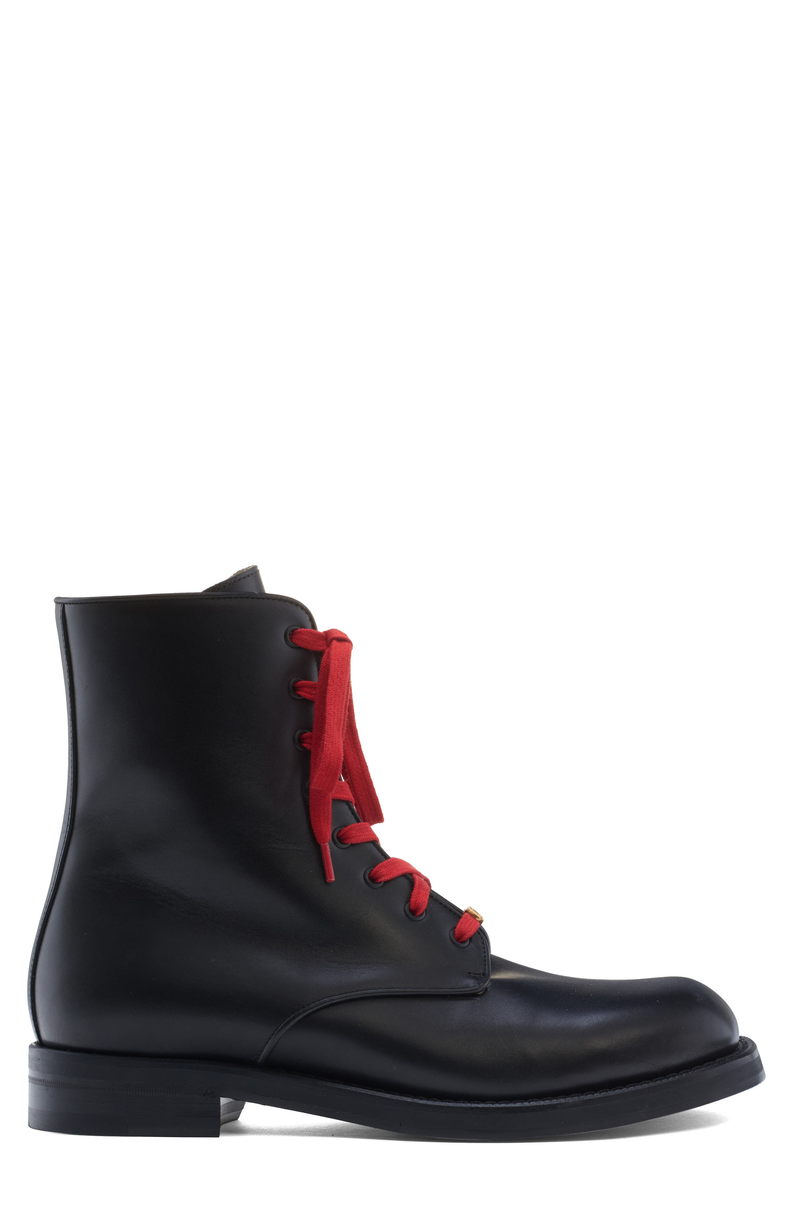 Valentino Garavani VLOGO Combat Boot in Black at Nordstrom - 3