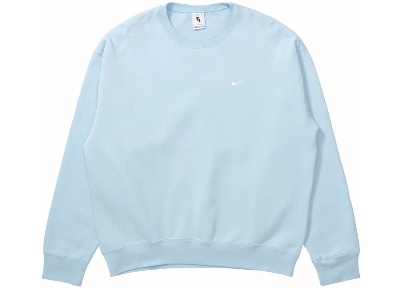 Nike Solo Swoosh Fleece Crewneck Celestine Blue/White - 1