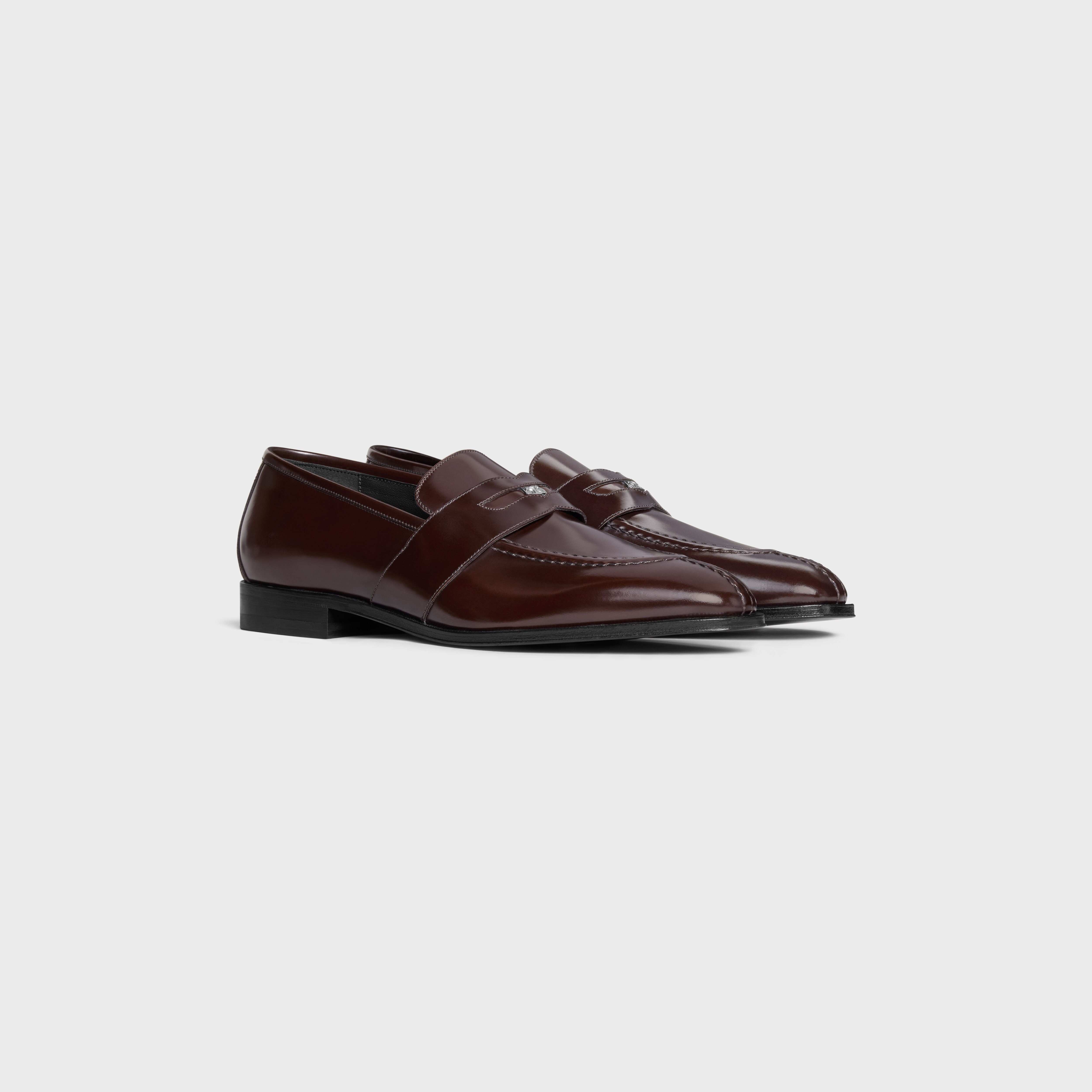 CELINE CELINE MALAQUAIS PENNY TRIOMPHE LOAFER in POLISHED