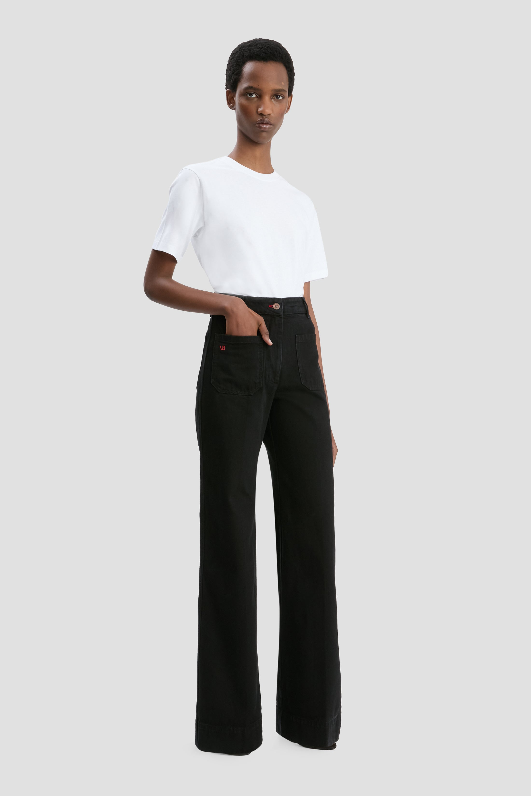 Alina High Waisted Jean In Washed Black - 3