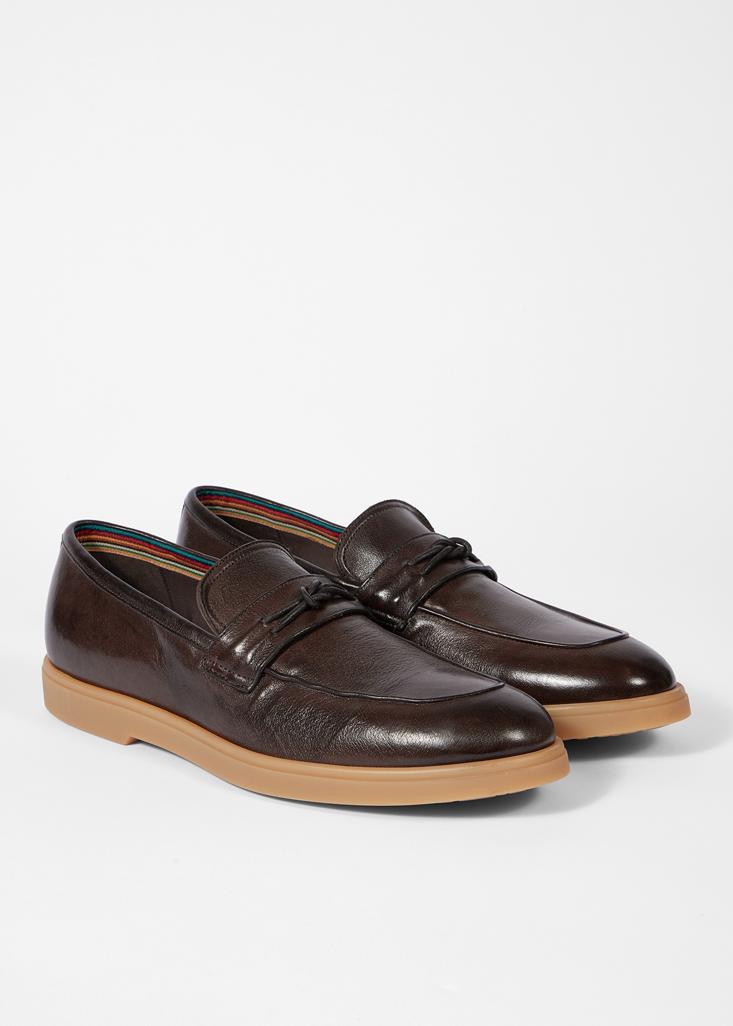 Dark Brown Leather 'Montalcini' Loafers - 2