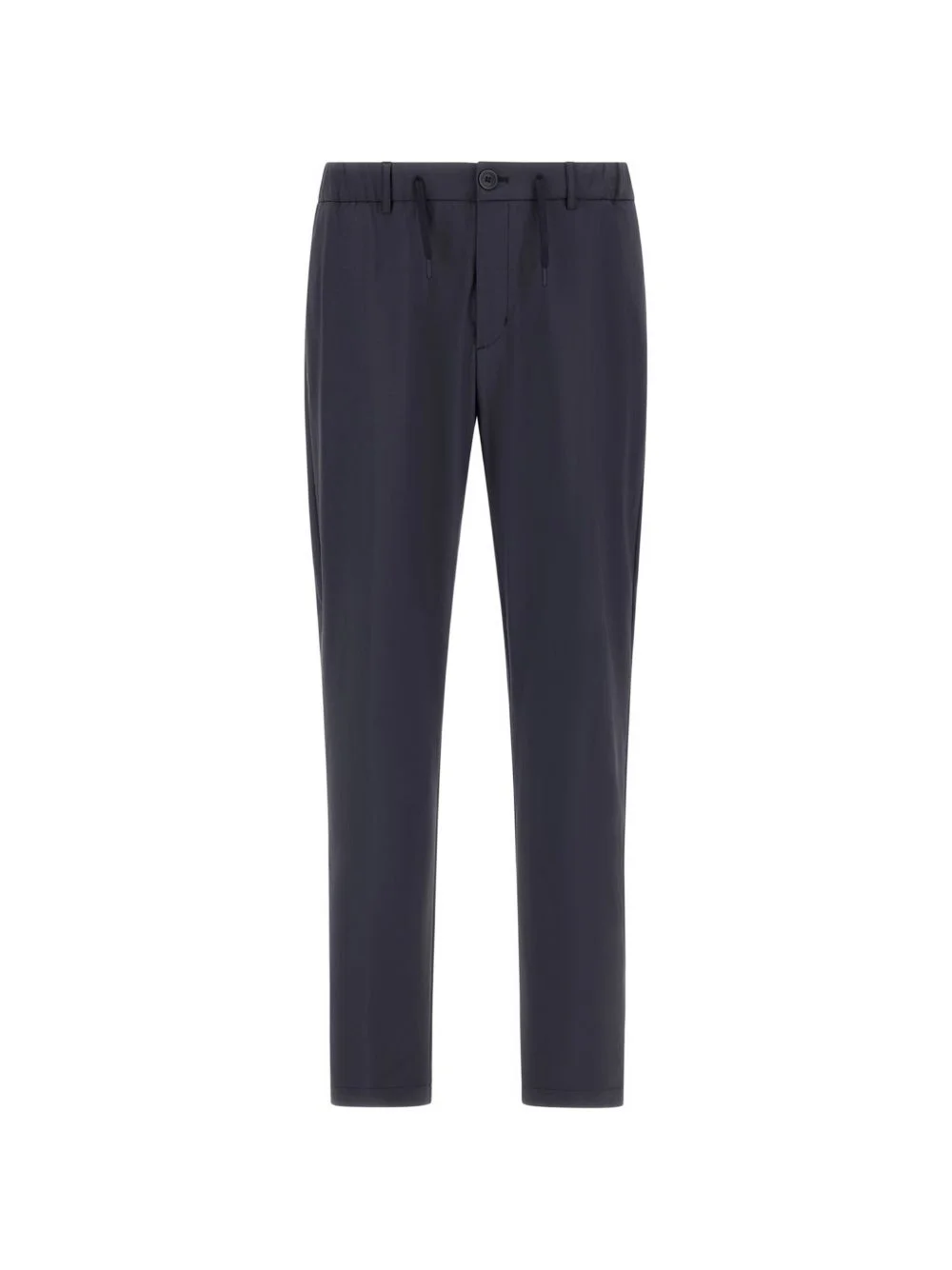 drawstring-fastening wrinkled trousers - 1