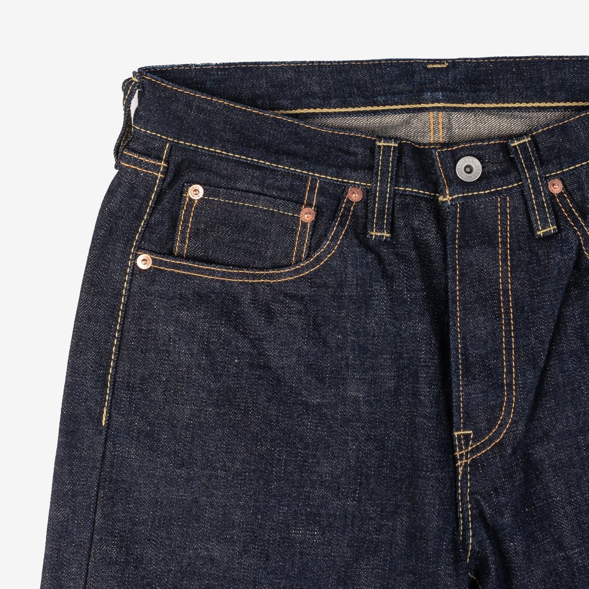 IH-555S-18 18oz Vintage Selvedge Denim Super Slim Cut Jeans - Indigo - 6