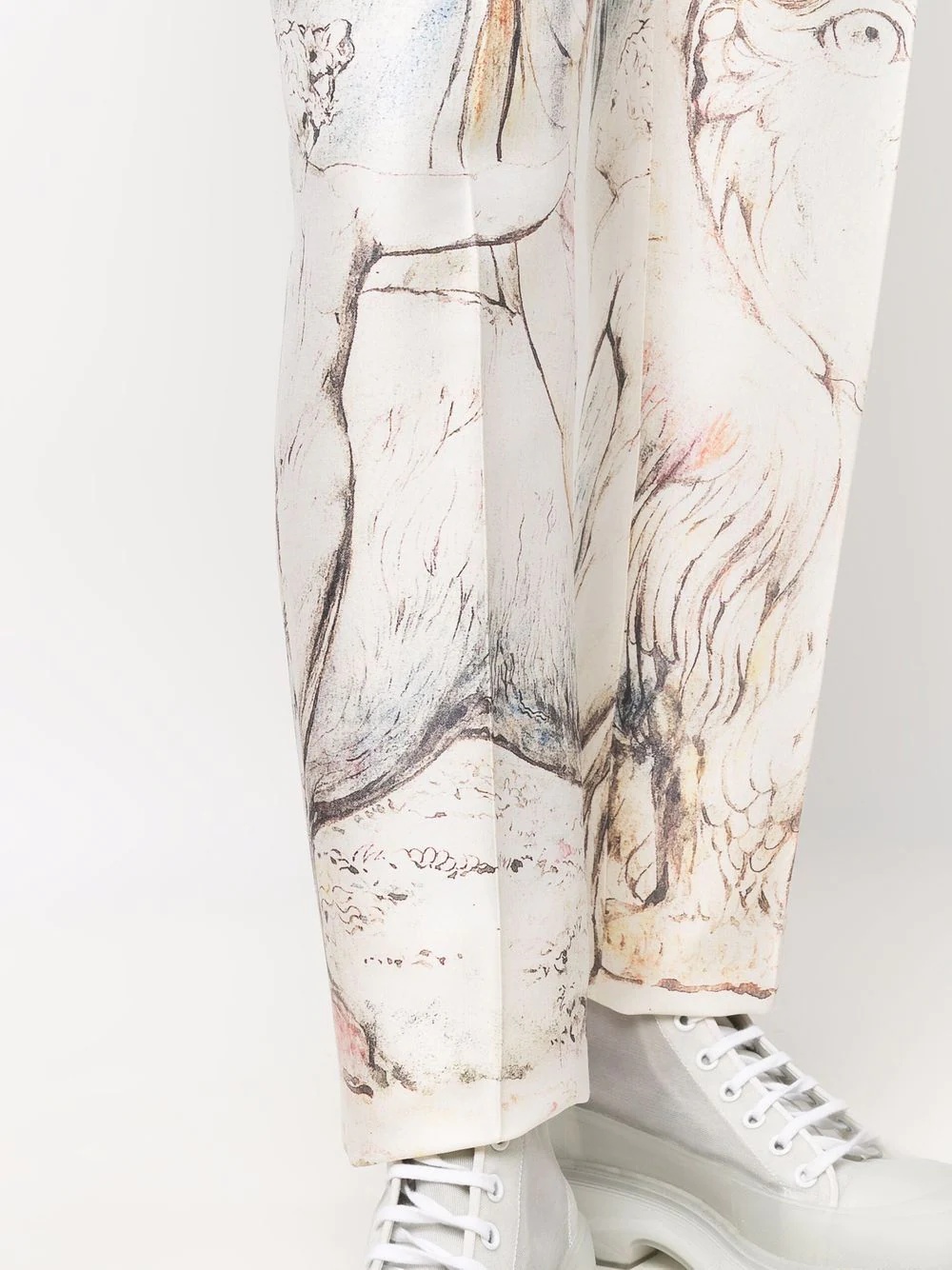 William Blake Dante print trousers - 5