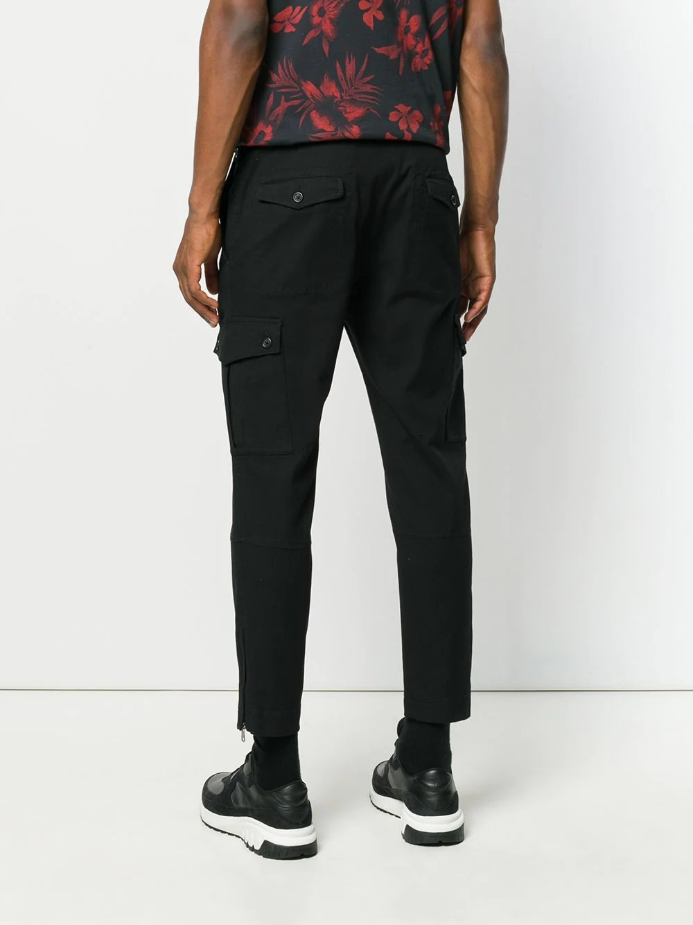 cropped cargo trousers - 4