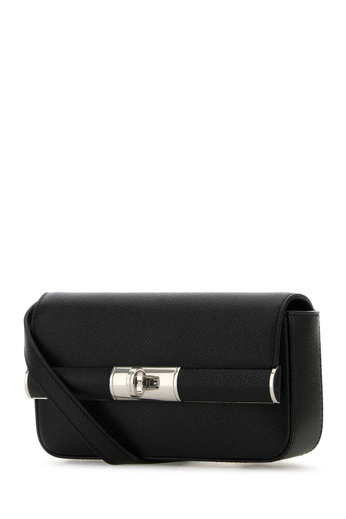 Dolce & Gabbana Men Black Leather Clutch - 2