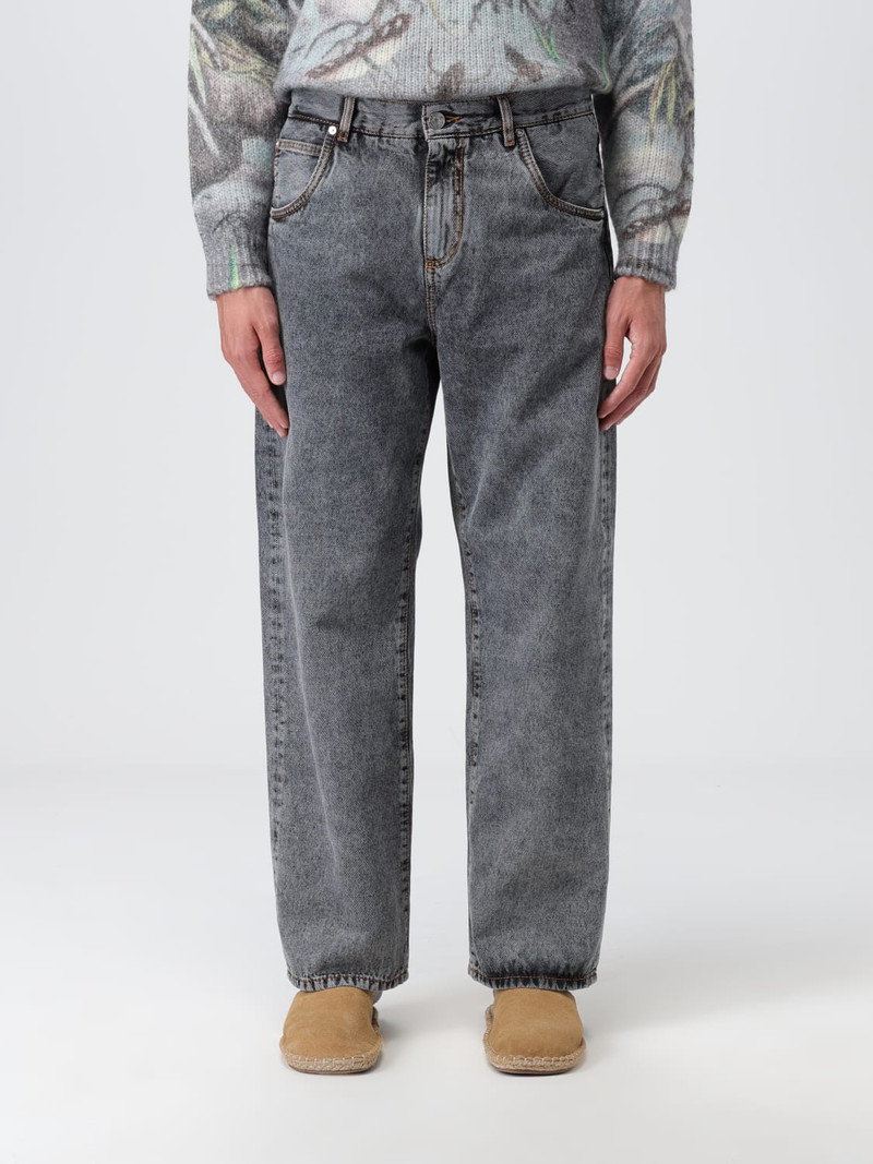Etro jeans in denim with embroidered logo 1