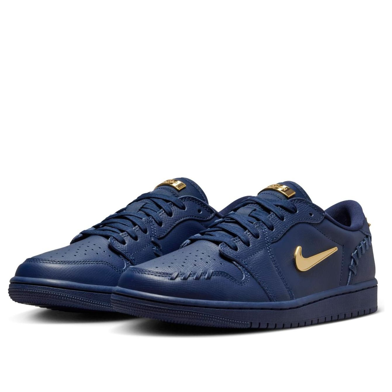 (WMNS) Air Jordan 1 Low 'Method of Make Midnight Navy Metallic Gold' FN5032-400 - 3