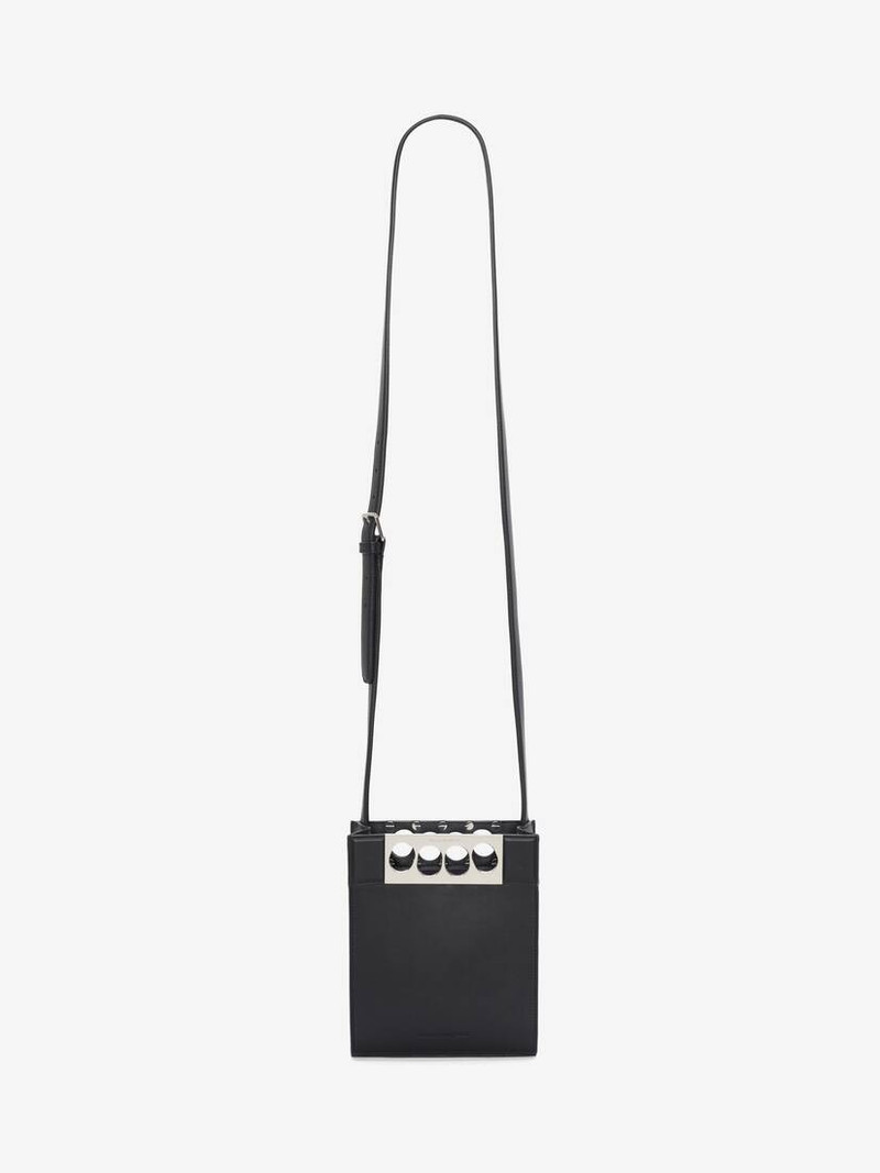 Alexander McQueen Men's The Grip Mini Tote Bag in Black outlook