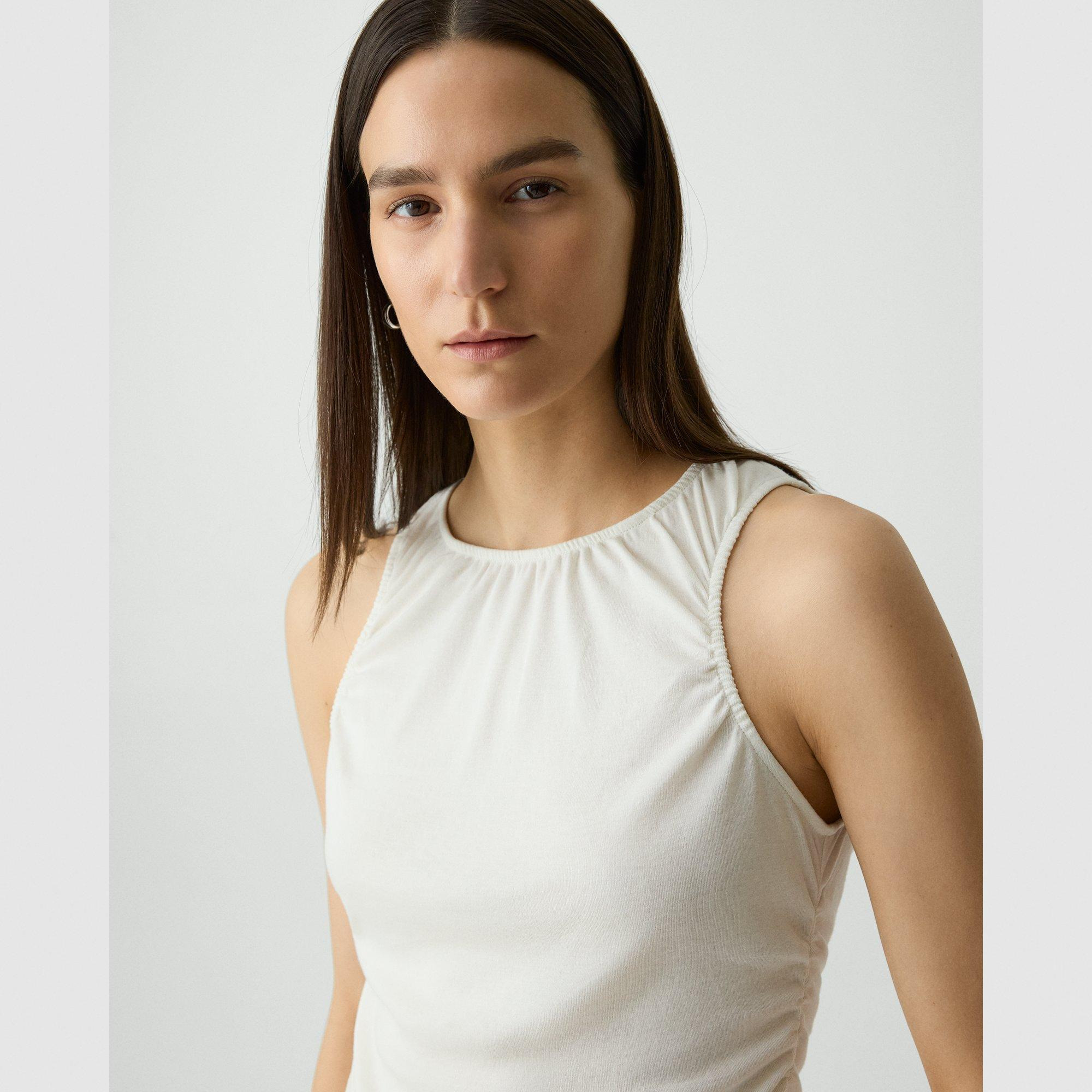 Shirred Top in Soft Rib - 5