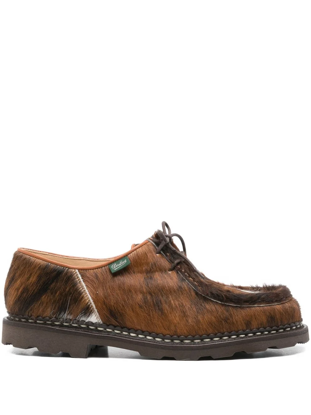 MICHAEL CALF-HAIR DERBY SHOES - 1