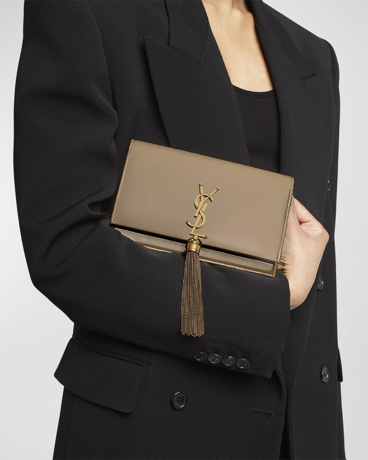 Kate Small Tassel YSL Wallet on Chain in Patent Leather - 4