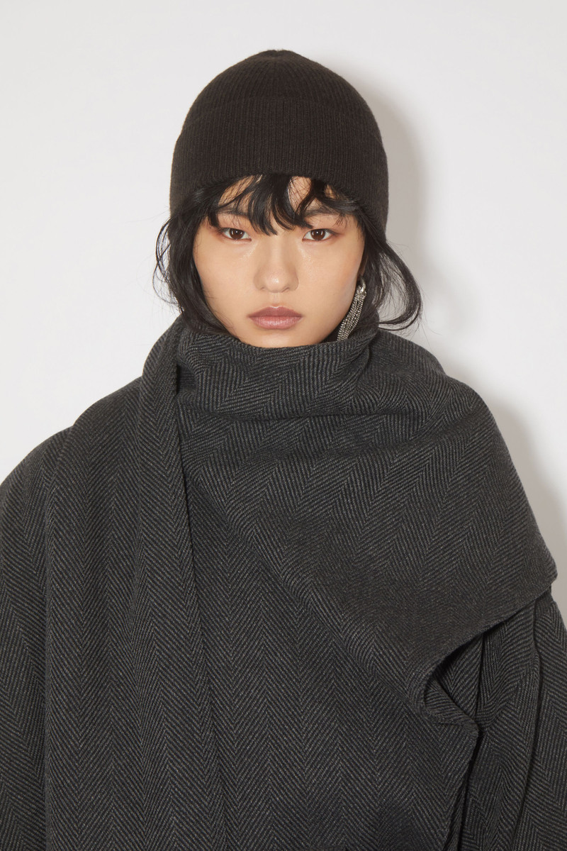 Acne Studios Wool cashmere beanie - Dark brown outlook