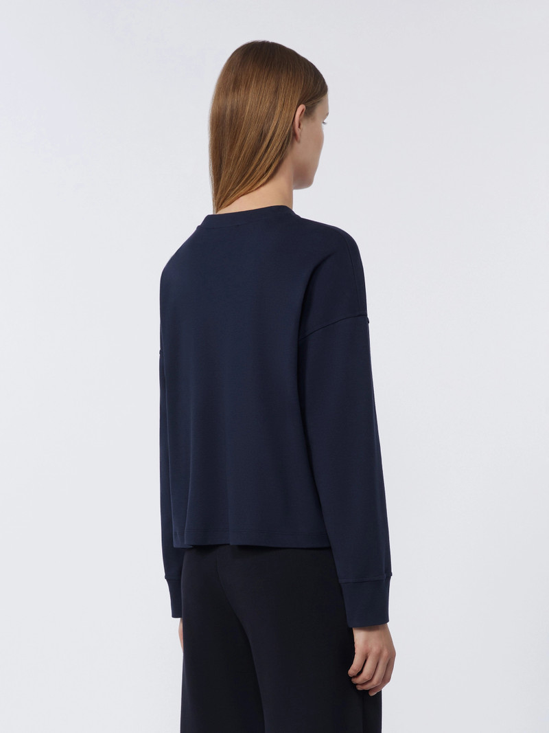 RUGIADA Oversized jersey T-shirt - ULTRAMARINE 4