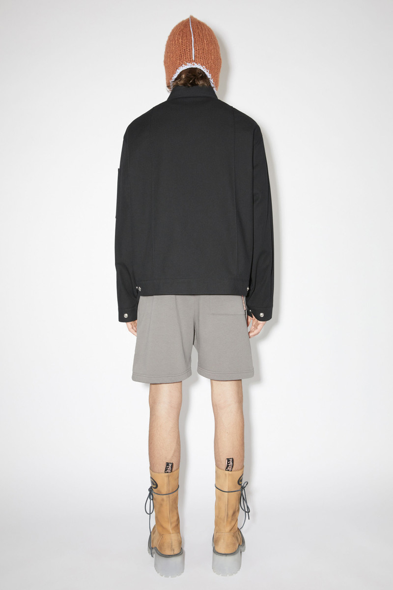 Cotton blend overshirt - Black 3