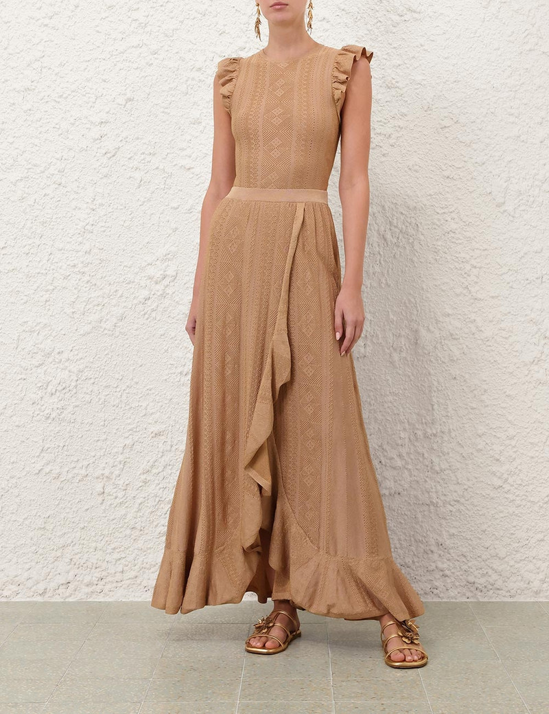 Zimmermann ASTER METALLIC POINTELLE SKIRT outlook