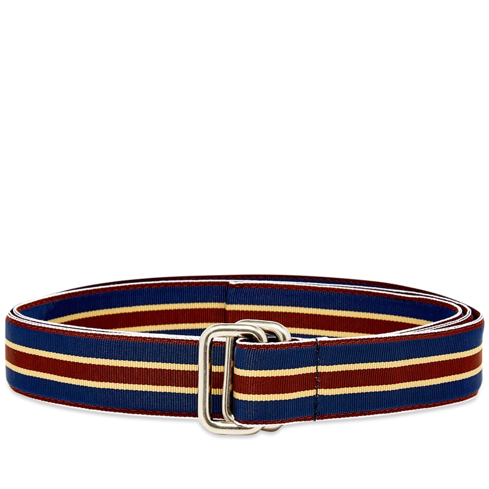 Beams Plus Double Ring Grosgrain Tape Belt - 1