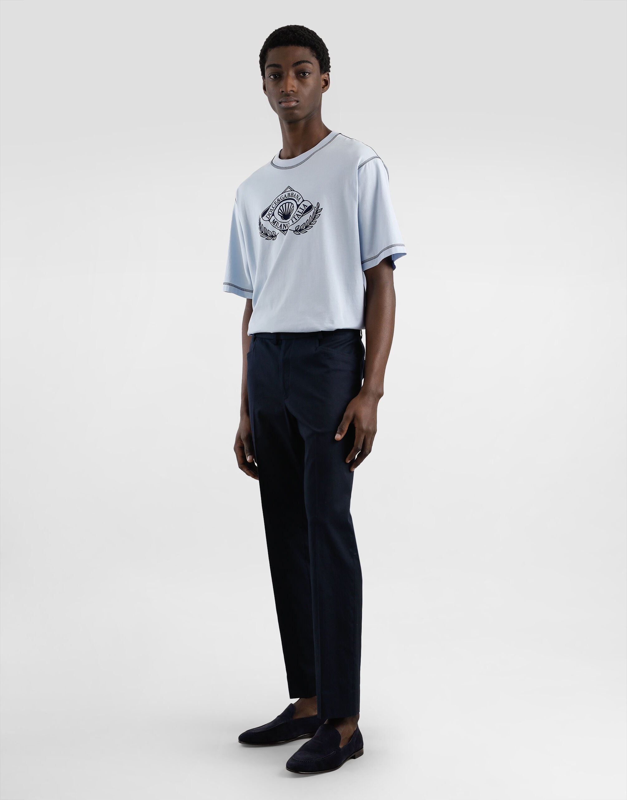 Cotton gabardine cargo trousers - 2
