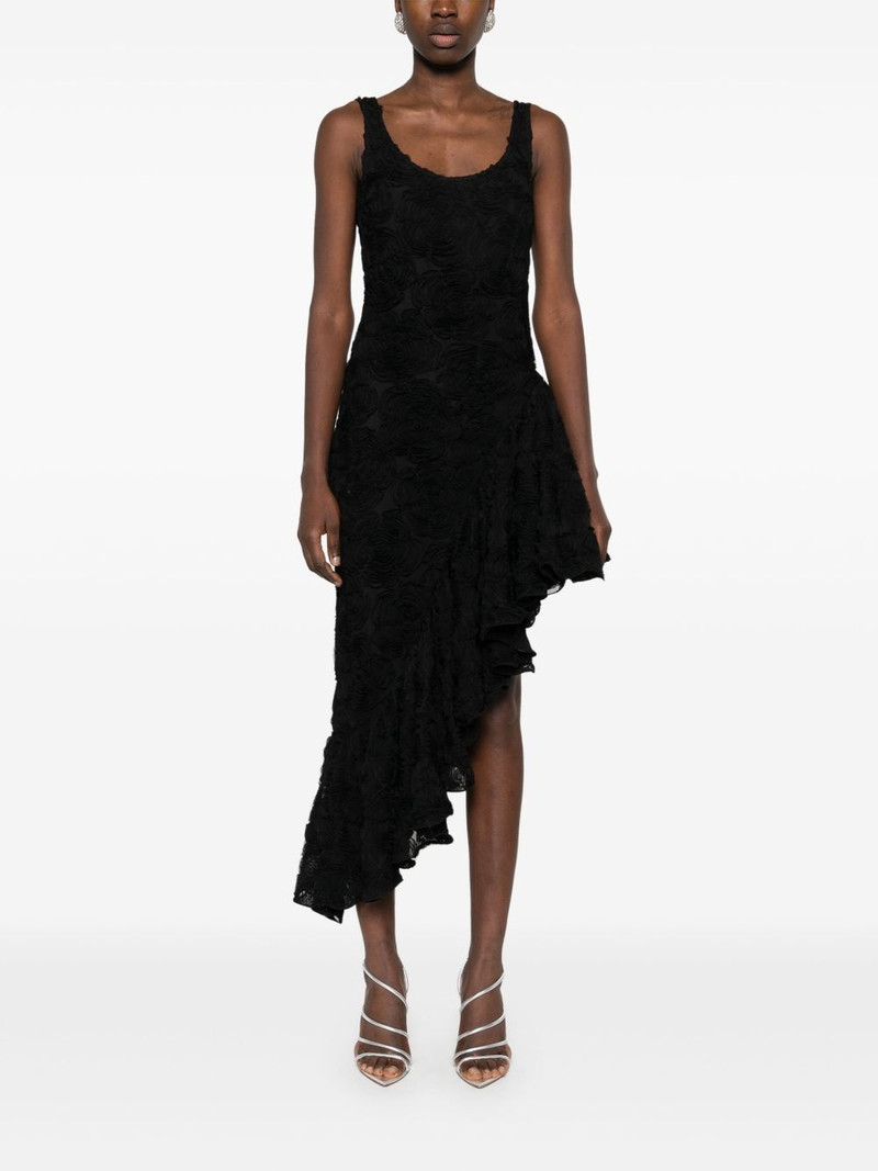 ROTATE flower mesh midi dress outlook