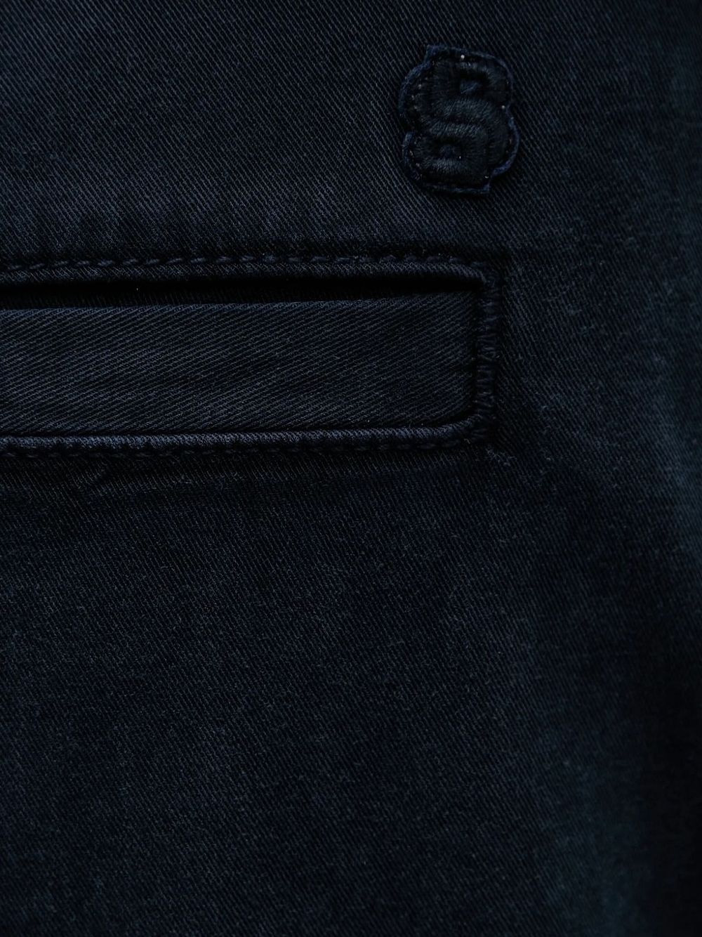 embroidered-pocket trousers - 3