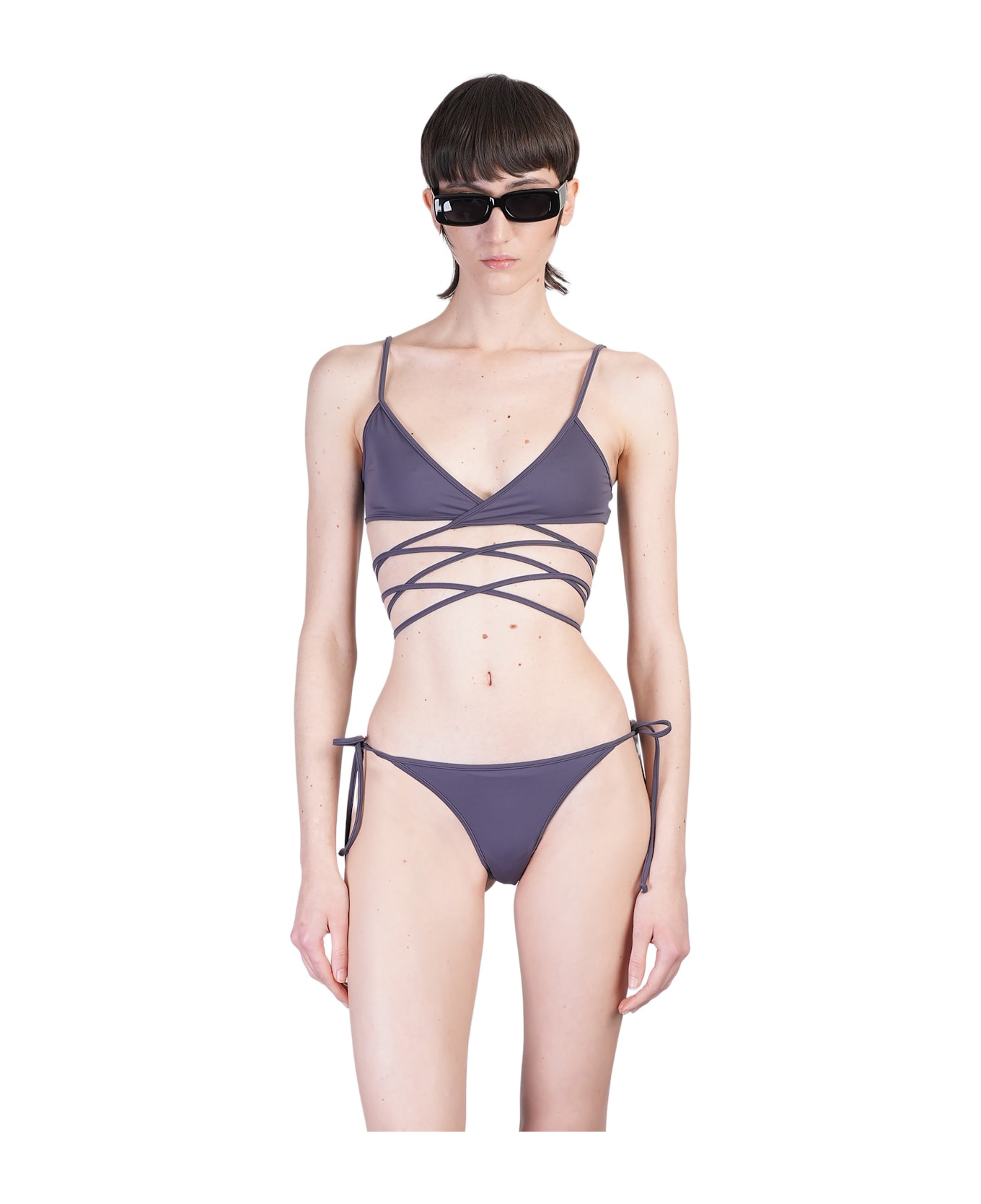 Beachwear In Viola Polyamide - 1