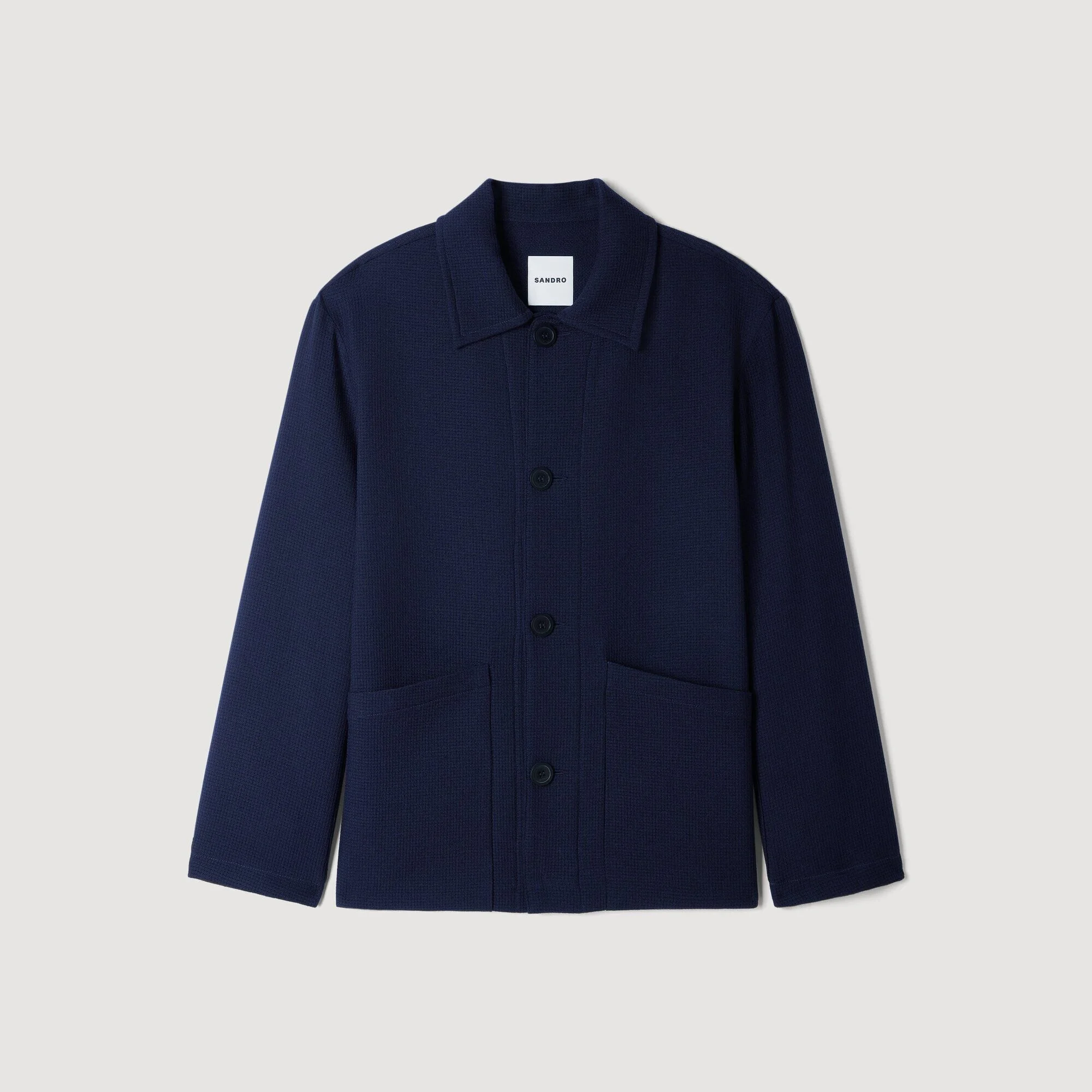 BUTTONED WOOL WORKER JACKET - 1