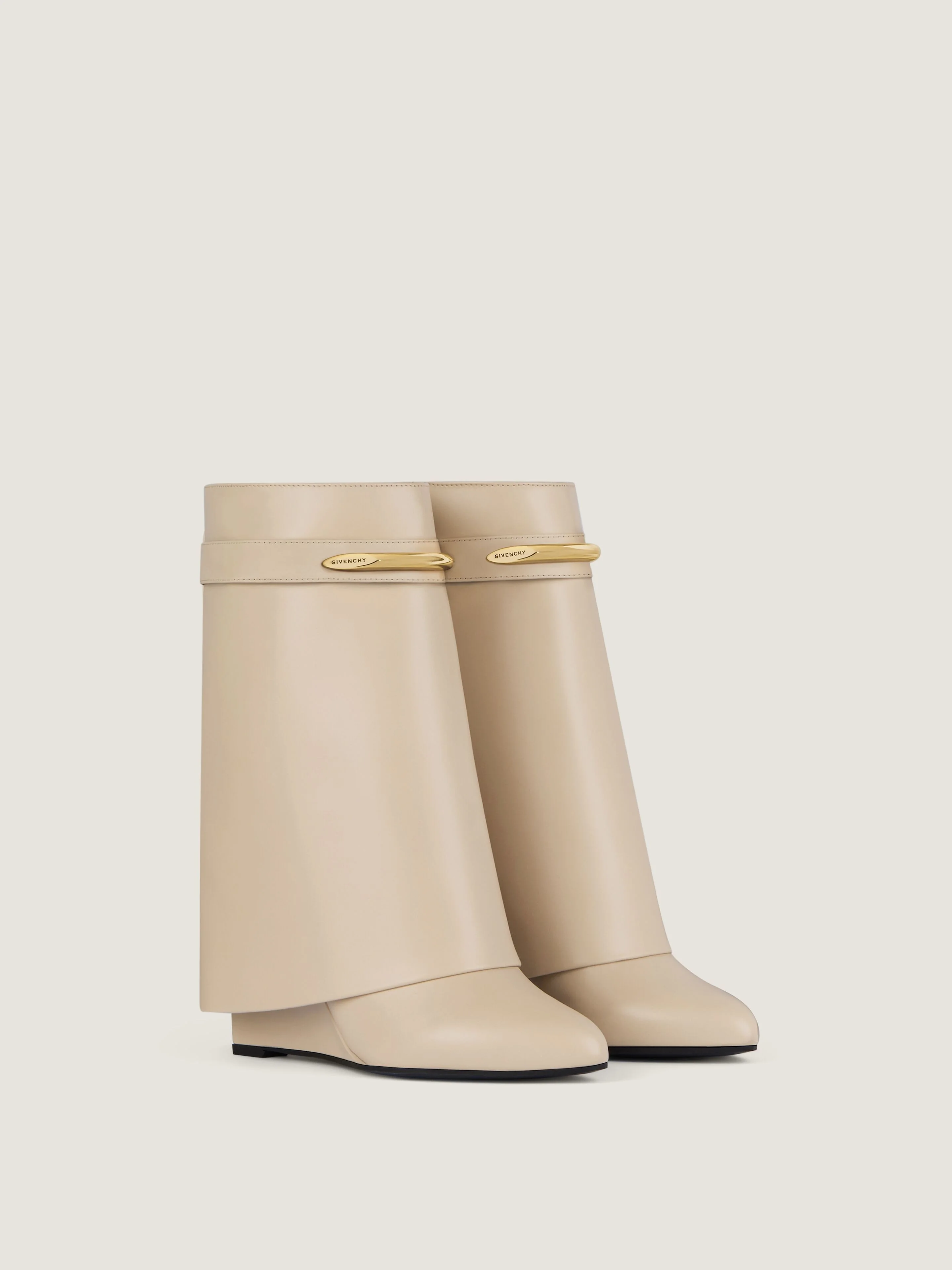SHARK ANKLE BOOTS IN LEATHER - 1