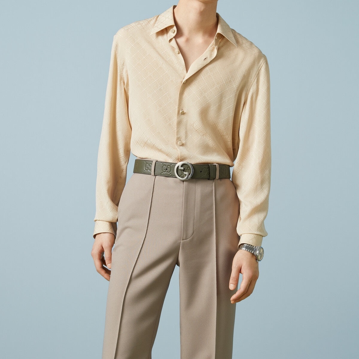 Gucci Blondie GG Wide Belt - 3