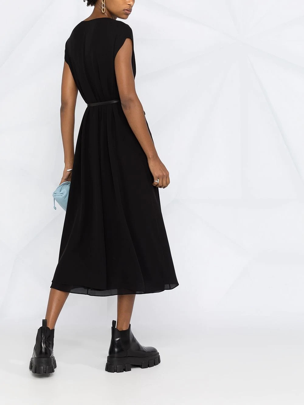 belted mid-length dress - 4