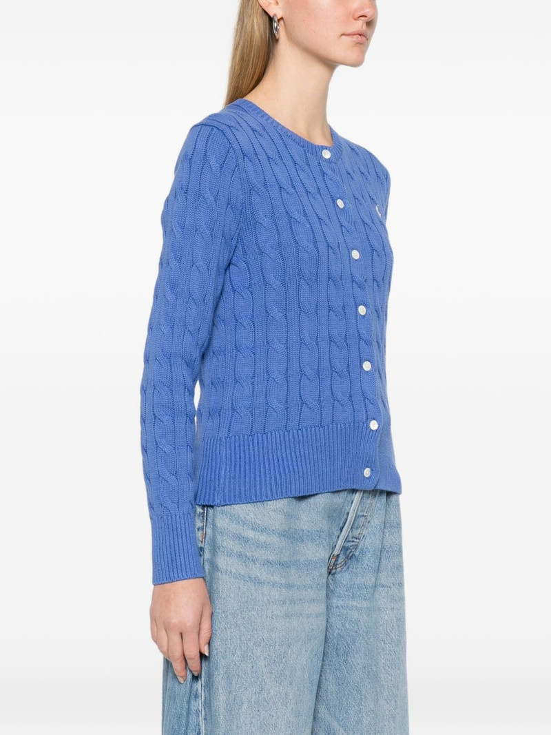 cable-knit buttoned cardigan 3