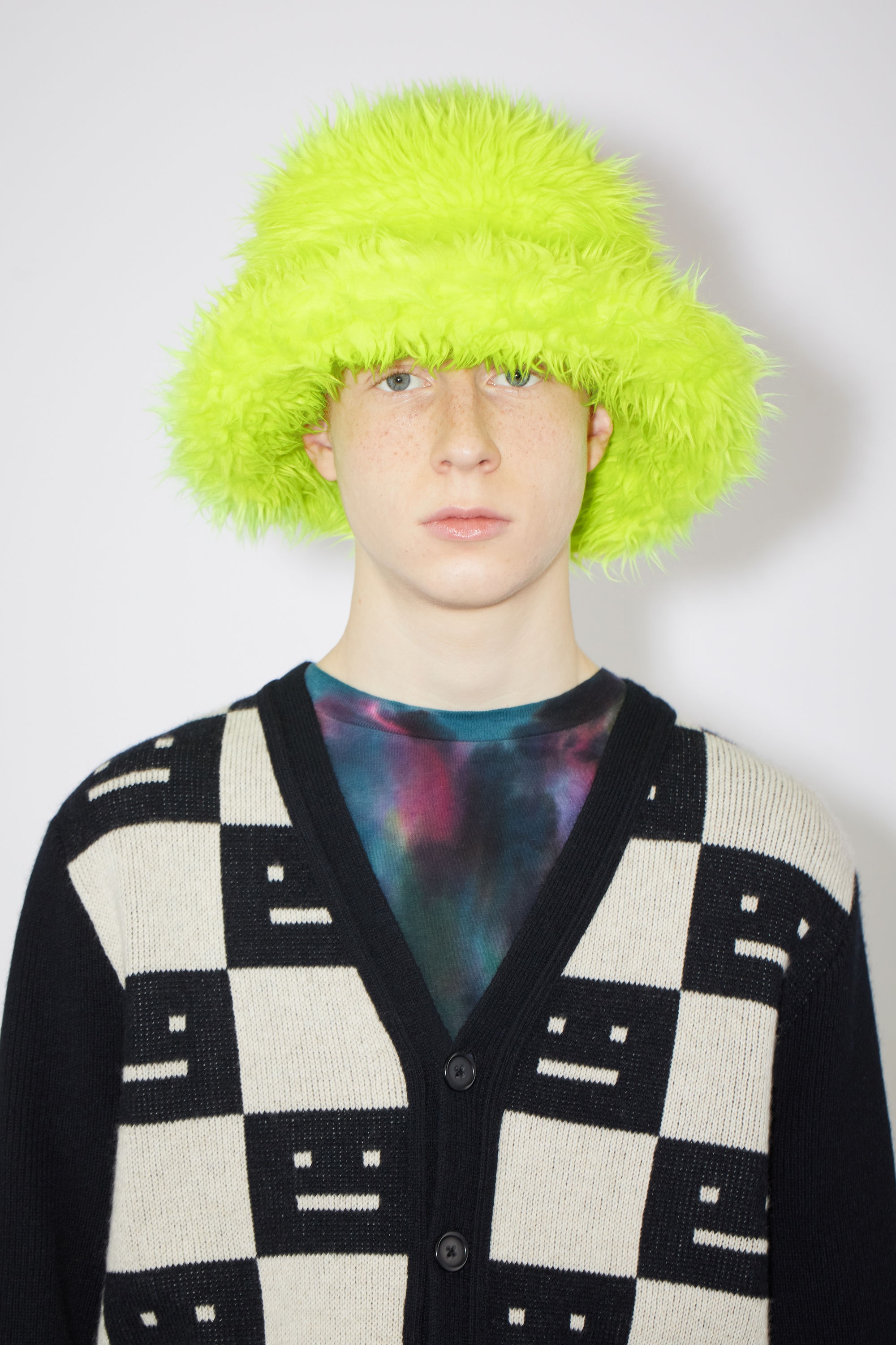 Fuzzy bucket hat - Multi yellow - 3