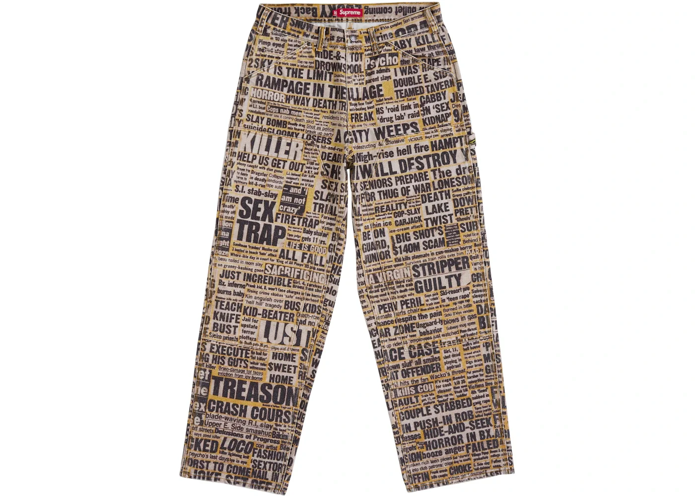 Supreme Dash Snow Double Knee Painter Pant Multicolor - 1
