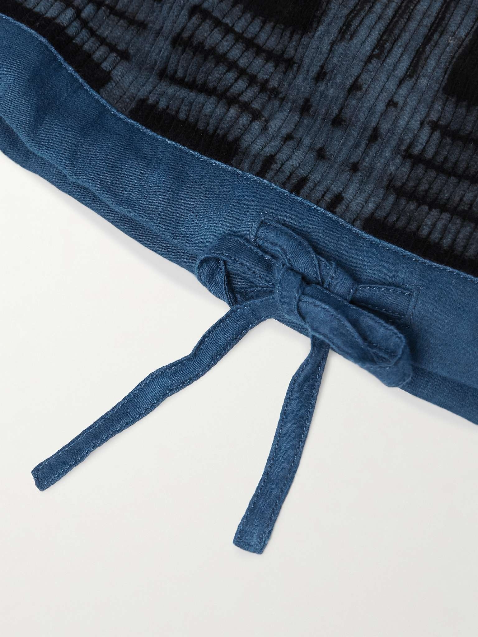 Polite Logo-Embroidered Checked Organic Cotton-Corduroy Sweatshirt - 5