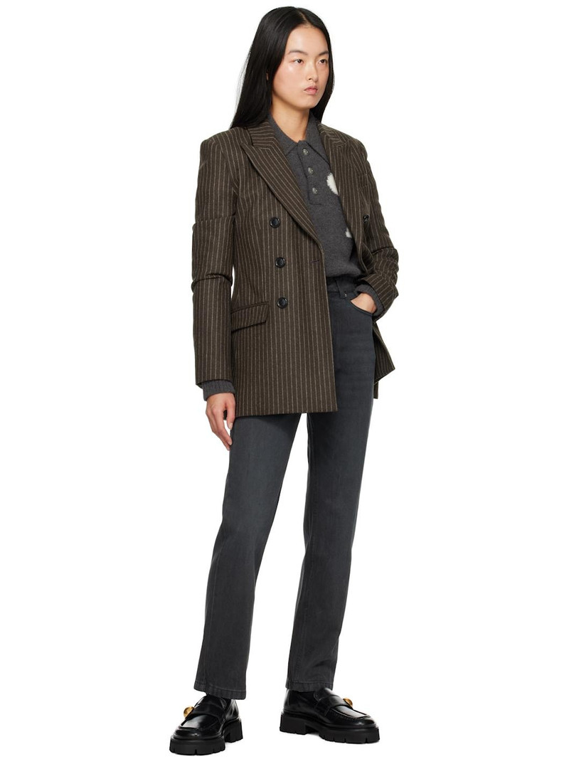 AMI Paris Black Classic Fit Jeans outlook