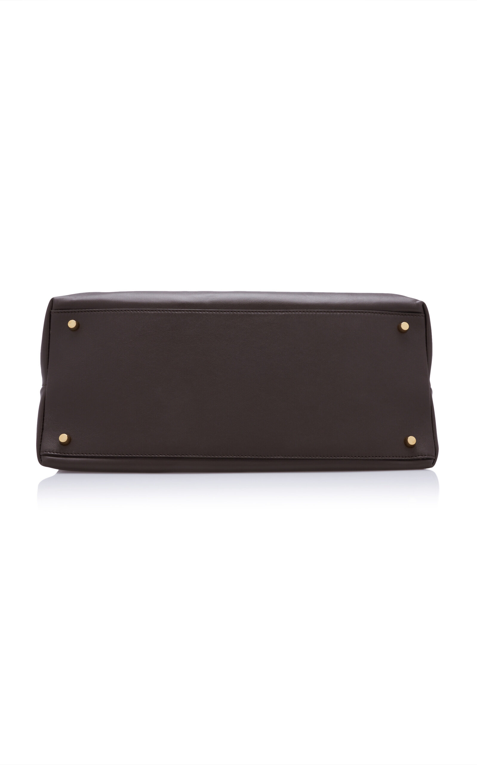 Large Andiamo Silky Leather Bag brown - 8
