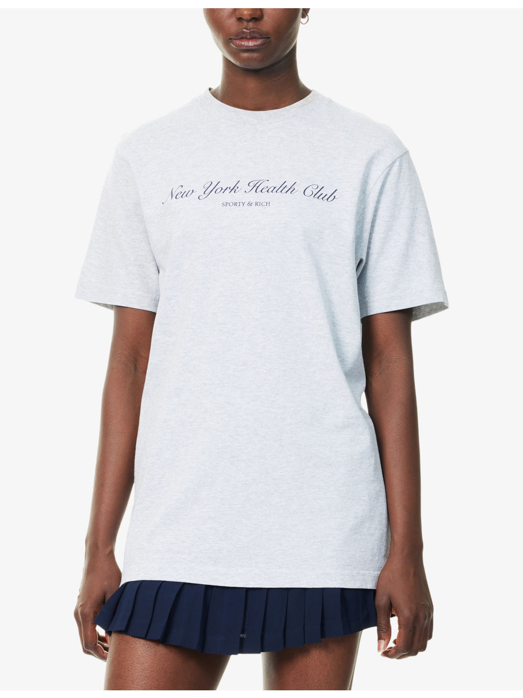 NY Health Club Round-Neck Cotton-Jersey T-Shirt - 3