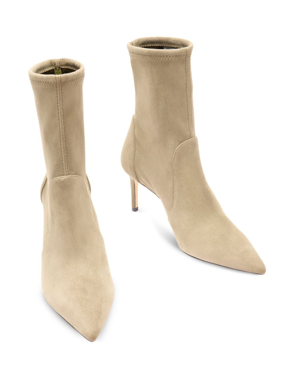 75MM pointed-toe sock boots - 4