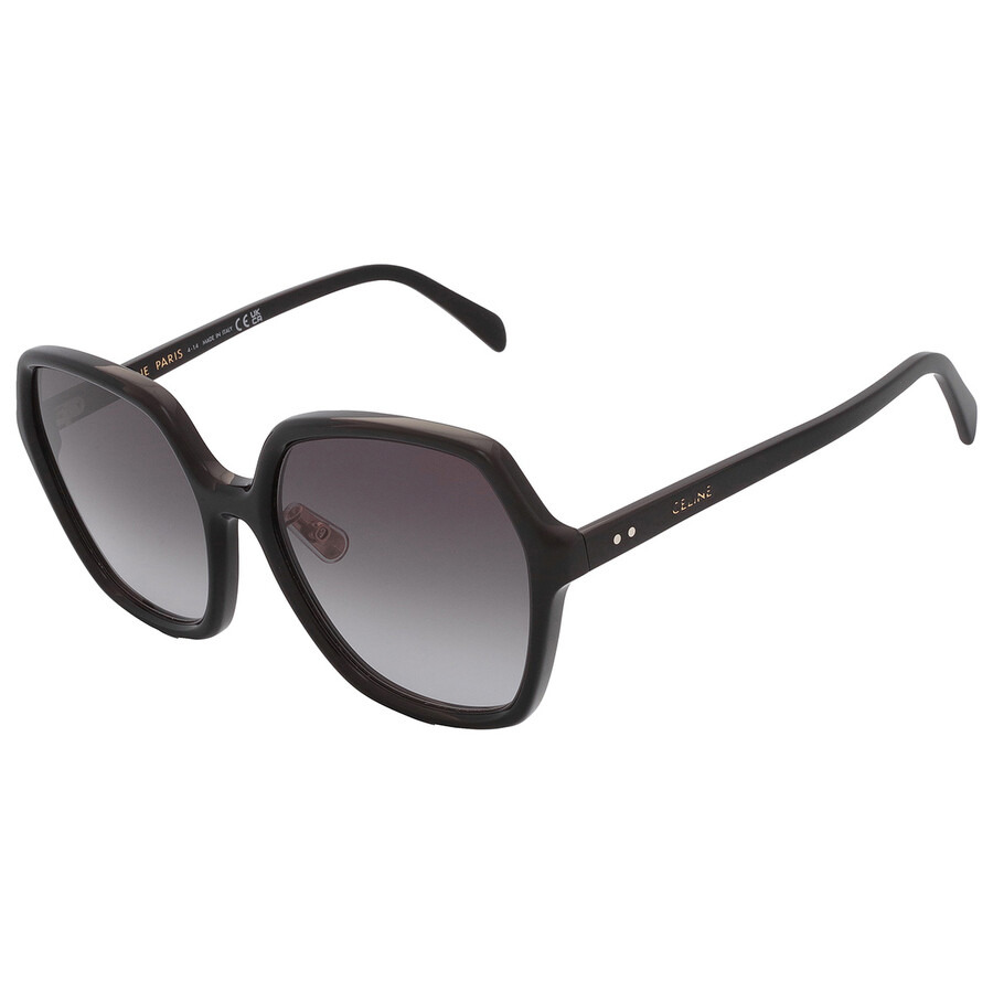 Celine Smoke Gradient Geometric Ladies Sunglasses CL40230F 01B 58 - 3